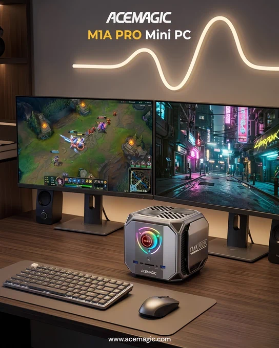 🚀 Work. Play. Create. Without limits.

ACEMAGIC M1A Pro  Mini PC ⚡🖥️

⚡ Ryzen™ AI 9 HX 395
🎮 High FPS gaming & ultra-fast rendering
🧠 AI-accelerated performance
🖥️ Multi 8K display support

🏷️ Order now 👉  https://acemagic.com/products/m1a-395
💳 Code: ACEFAN3

#ACEMAGIC #M1AProPlus #RyzenAI395 #MiniPC #AIWorkstation #GamingPC #TechInnovation #ACEMAGICPC