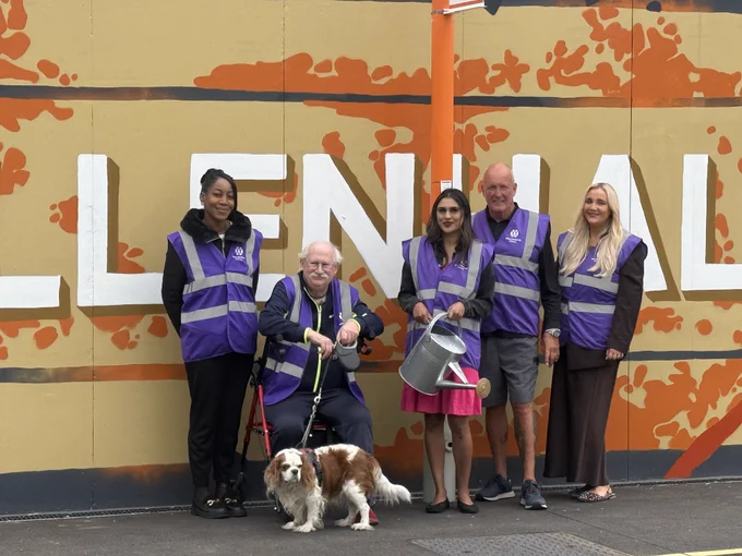 Station adopters at Willenhall Station with Sureena Brackenridge MP