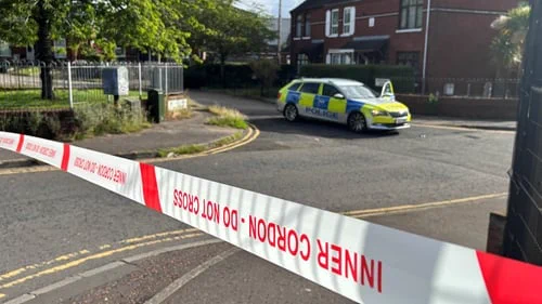 Police scene in North Belfast