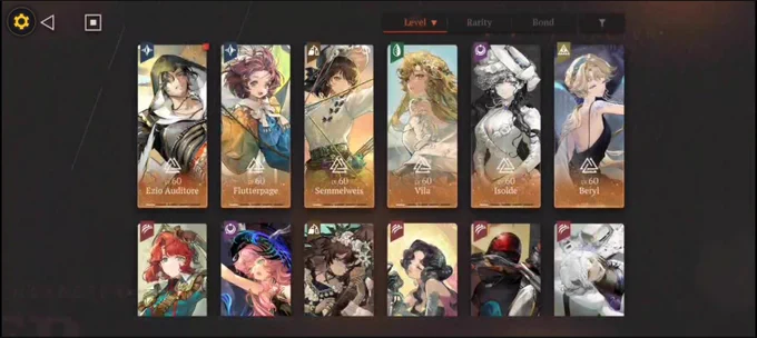 ALT: Ezio, Flutterpage, Semmelweis, Vila, Isolde, Beryl, Marsha, Nautika, Fatutu, Anjo Nala, J, Medicine Pocket 