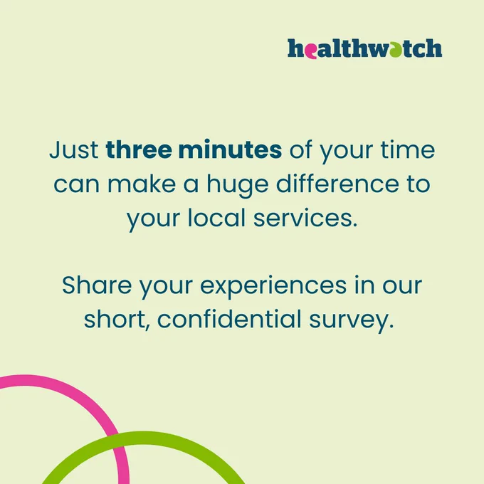 Just three minutes of your time can make a huge difference to your local services. 

Share your experiences in our short, confidential survey.
