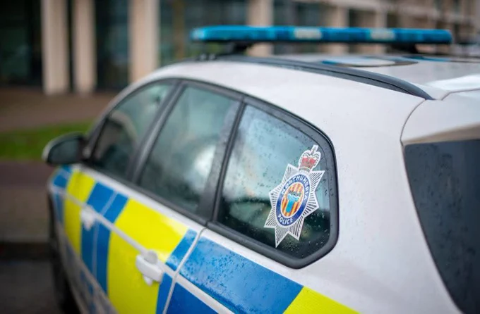 A general picture of a Northumbria Police patrol car