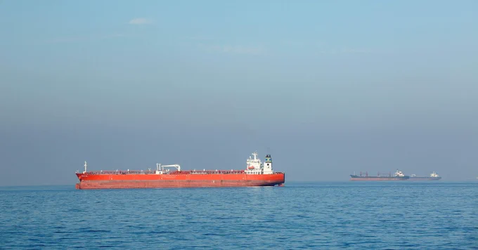 Tankers transiting the Strait of Hormuz, one of the world's most important maritime trade routes. Source: Alamy
