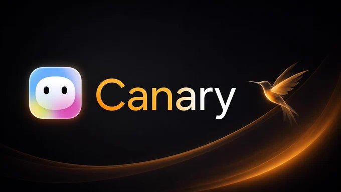 Everywhere Canary Channel cover with the Everywhere logo, Canary text, and a fast-moving bird motif.