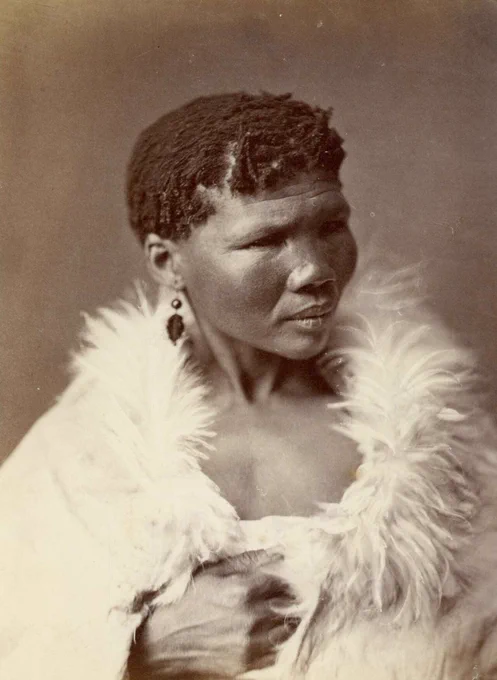 photograph of ǃKweiten-ta-ǁKen in Mowbray, 1874–1875