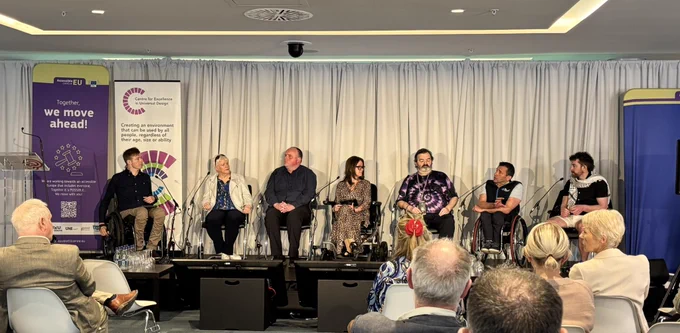 Image of a panel of people with disabilities discussing transport and the cost of disability.