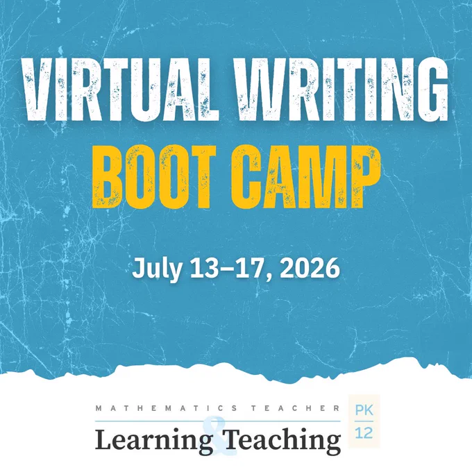 Virtual Writing Boot Camp scheduled for July 13–17, 2026, with a textured blue background and bold white and yellow text.