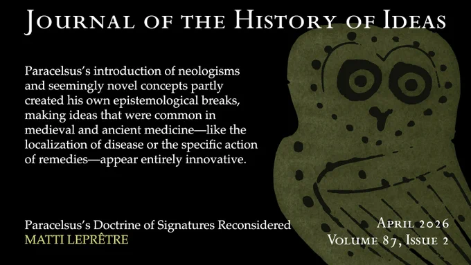 A quote from the article: "Paracelsus's introduction of neologisms and seemingly novel concepts partly created his own epistemological breaks, making ideas that were common in medieval and ancient medicine—like the localization of disease or the specific action of remedies—appear entirely innovative."