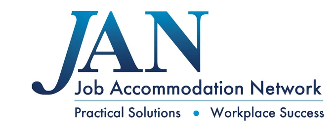 A blue and white JAN logo.
