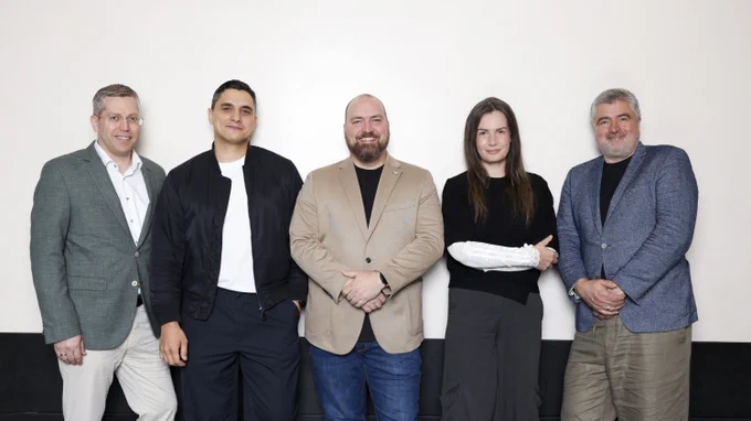 Der game Vorstand 2026, v. l. n. r.: Clemens Mayer-Wegelin (Nintendo), Sandro Heuberger (Toukana Interactive), Lars Janssen (Deck13 Interactive), Maxi Graeff (Microsoft) und Benedikt Grindel (Ubisoft).