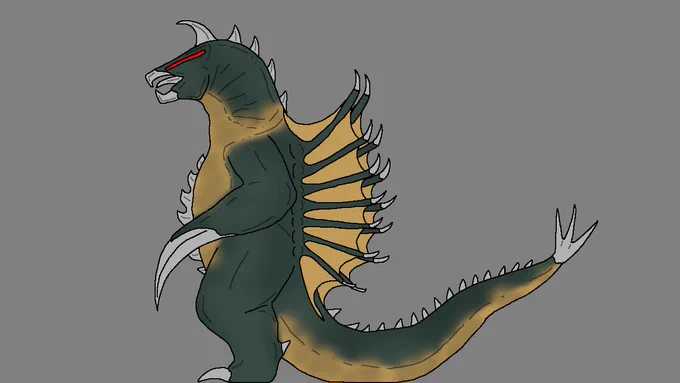 also yes, in my headcannon gigan is a muto taken by aliens and modified to be their weapon.