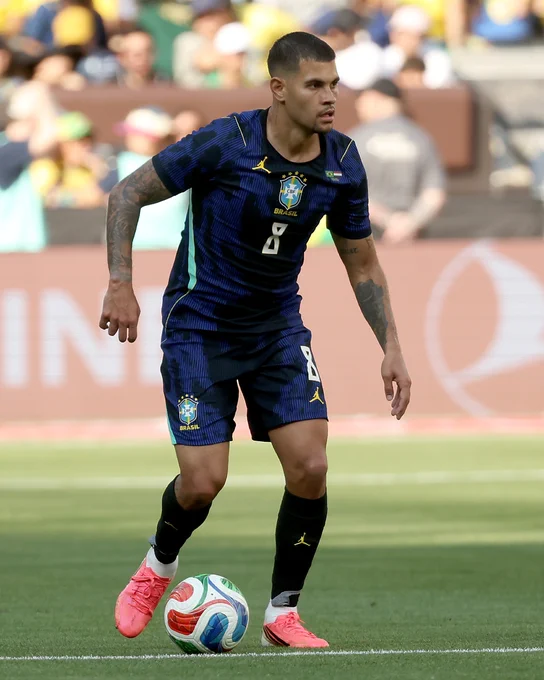 Bruno G in action for Brazil. 