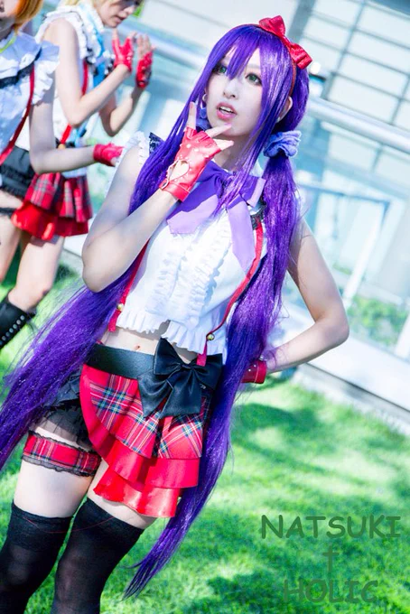 ラブライブ！
『僕らは今のなかで』衣装の東條希(とうじょうのぞみ)コスプレをしたわたくしの写真