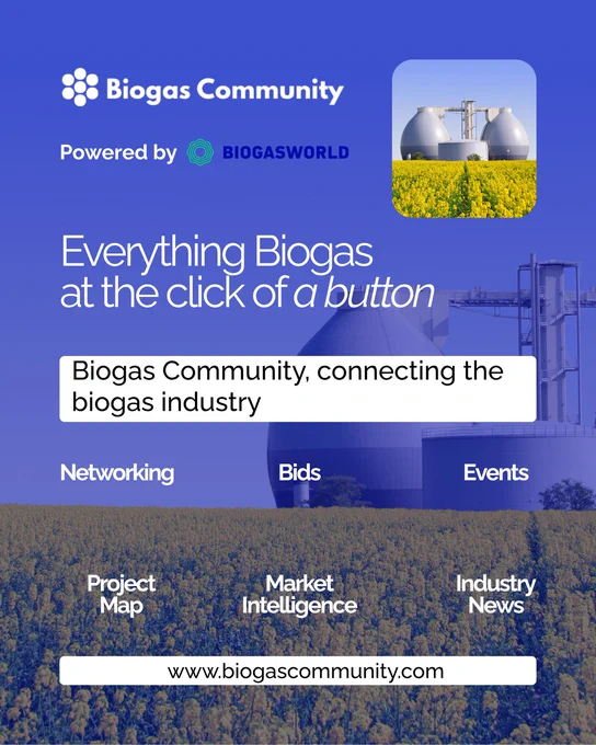 promo of the BIogas Community platform.