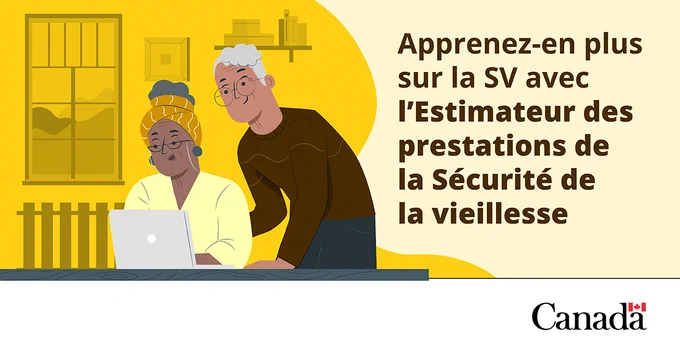 Apprenez-en plus sur la SV avec l’Estimateur des prestations de la Sécurité de la vieillesse.

Deux personnes utilisant un ordinateur portable.