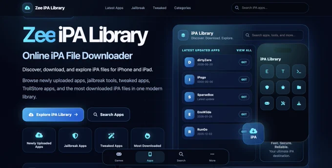 Zee iPA Library V 2.0

New UI ✅
Updated Apps ✅
iPA Library Telegram Bot Updated ✅

#Zeejb #iPA #Library