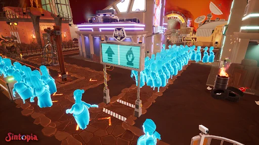 A screenshot from Sintopia showing the new Soul Gate placeable, allowing more control of complex pathing logic.