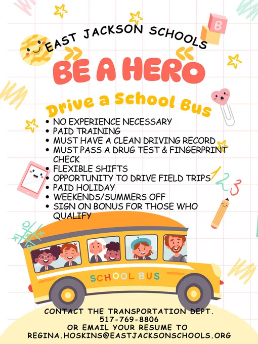Bus Drivers Needed