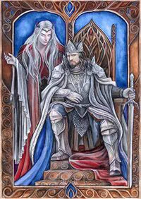 Sauron and Ar-Pharazôn by Janka Latečková