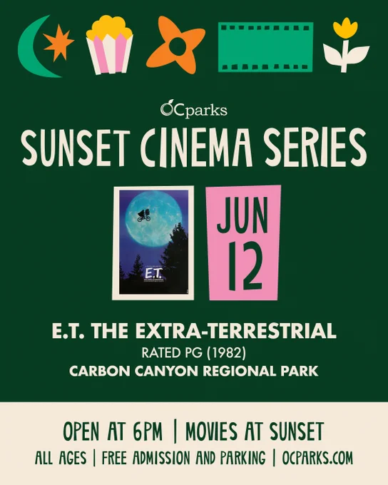 2026 OC Parks Sunset Cinema Series for E.T. the Extra-Terrestrial.
