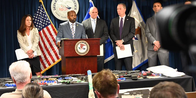 FBI Boston's Special Agent in Charge Ted Docks joins our law enforcement partners to announce today's RICO charges against 26 alleged leaders, members and associates of the Trinitarios gang.