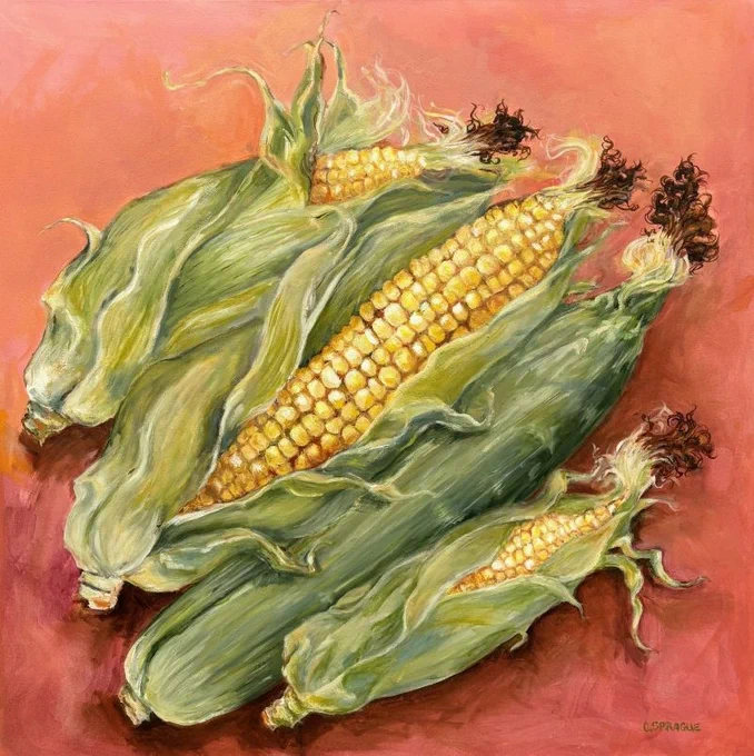 Featured image: I’m All Ears, oil on canvas, 40” x 40”