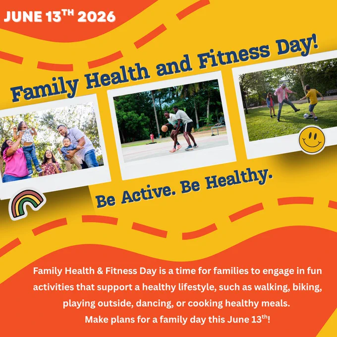 Families enjoying outdoor activities promoting health and fitness on June 13th, 2026.