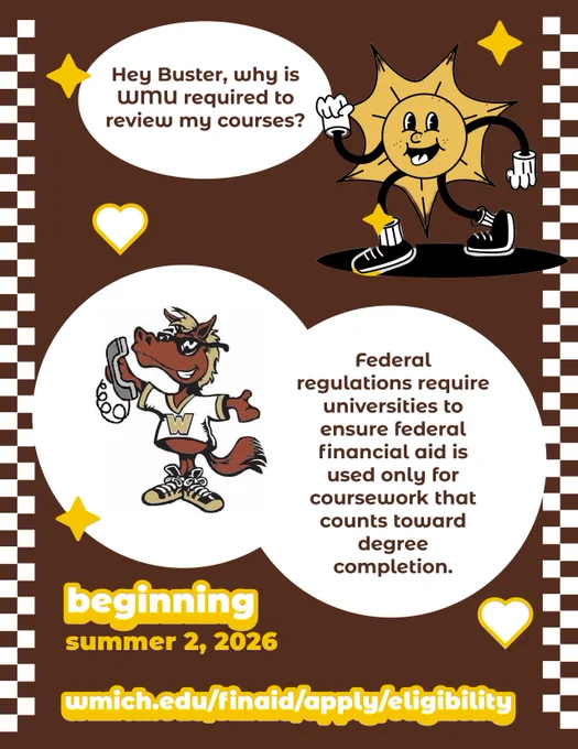 Course Program of Study. Federal regulations require universities to ensure federal financial aid is used only for coursework that counts toward degree completion.