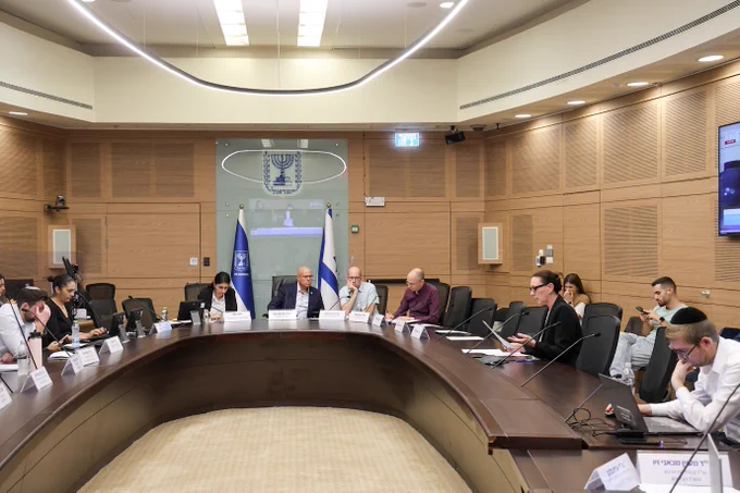 National Security Committee (center: Committee Chair MK Tzvika Foghel)