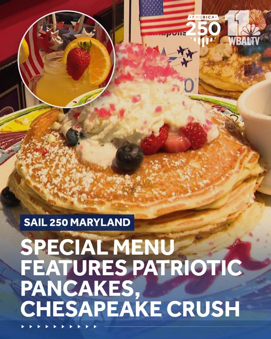 Miss Shirley's is creating Maryland-inspired dishes and patriotic pancakes to celebrate America's 250th anniversary!