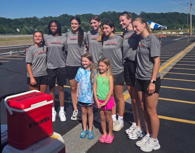 Lady Toppers helping at the Soap Box Derby