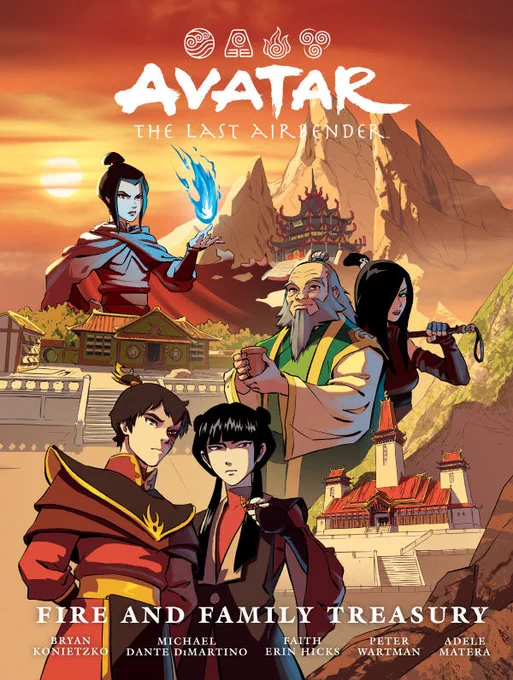 Cover of the Avatar: The Last Airbender--Fire and Family Treasury Library Edition, illustrated by Peter Wartman & Adele Matera