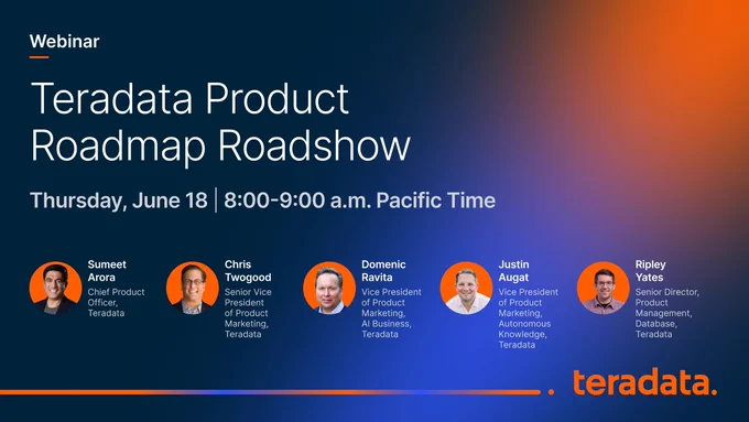 Join Teradata Product Roadmap Roadshow on June 18