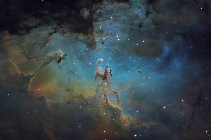 Sun captured this image of the Eagle Nebula’s Pillars of Creation, bringing his own perspective to one of the most recognizable images from NASA’s Hubble Space Telescope.