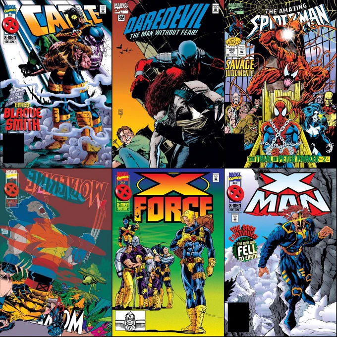 Marvel Comics that were on sale with cover dates of July 1995.