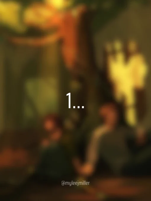 Graphic captioned "1..." with a slightly less blurred picture as the background.