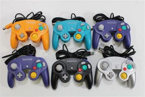 Various Gamecube color controllers 