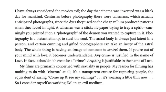kenneth anger “statement” 1969