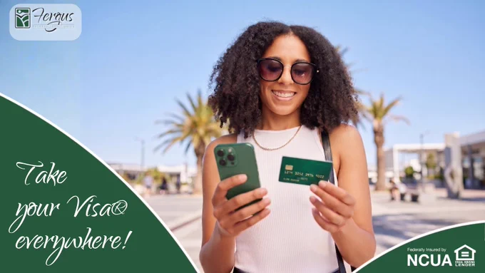 Traveling this summer? 🏖️

💳 Bring your Fergus FCU Visa® Credit Card for every hotel, restaurant, and roadside stop along the way!

With no annual fees and built-in fraud protection, you can swipe confidently while you’re away from home. ✨

Apply today by clicking the link in our bio.
