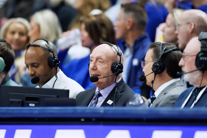 Dick Vitale at Rupp Arena.