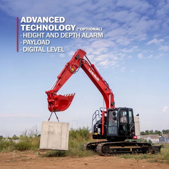 Tackle tight jobs with the Link-Belt 145 X4S. This compact excavator enables quick entry and exits from small spaces, boasting superior cycle times and lower fuel consumption. Perfect for utilities, highway construction, and landscaping.
