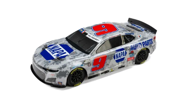 This body pulls the grandstands closer and drops the green flag the moment you set it on the track. With Pro-Line delivering scale precision, exacting fit, and track-ready durability, you are not watching your favorite car circle the oval from the couch. You are chasing laps with it on your own asphalt. It is more than a replica. It is a collaboration between NASCAR authenticity and Pro-Line craftsmanship that turns race day into something you control. Race night is no longer a date on the calendar. It is whenever you plug in a battery, squeeze the trigger, and let the #9 run whenever you are ready.