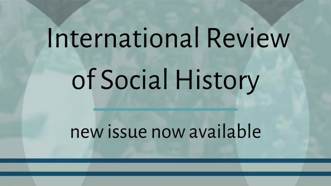 New Issue of International Review of Social History now available

