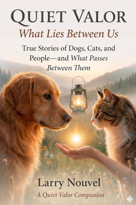 Free Kindle Ebook - Quiet Valor, What Lies Between Us: True Stories of Dogs, Cats, and People, and What Passes Between Them, by Larry Nouvel