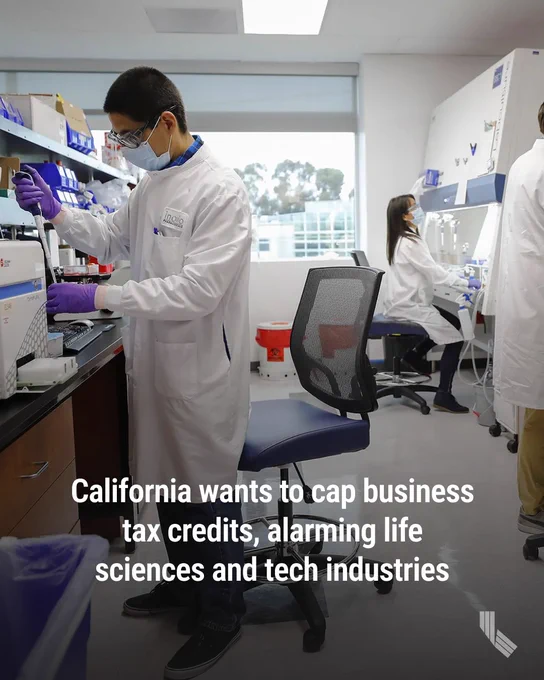 From left, Sergio Vazquez, Dinah Amante, and Alex Dolgoter work in a lab at Inovio Pharmaceuticals, a biotech company in San Diego, on June 4, 2020. Photo by K.C. Alfred, The San Diego Union-Tribune via Getty Images