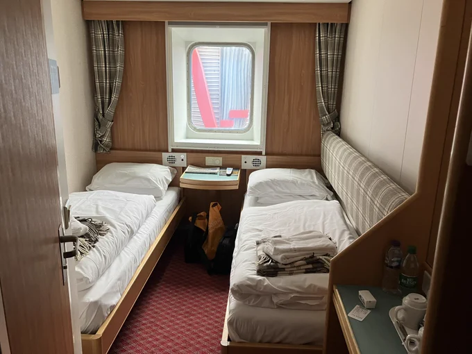 Our cabin on the MV Hrossey ferry