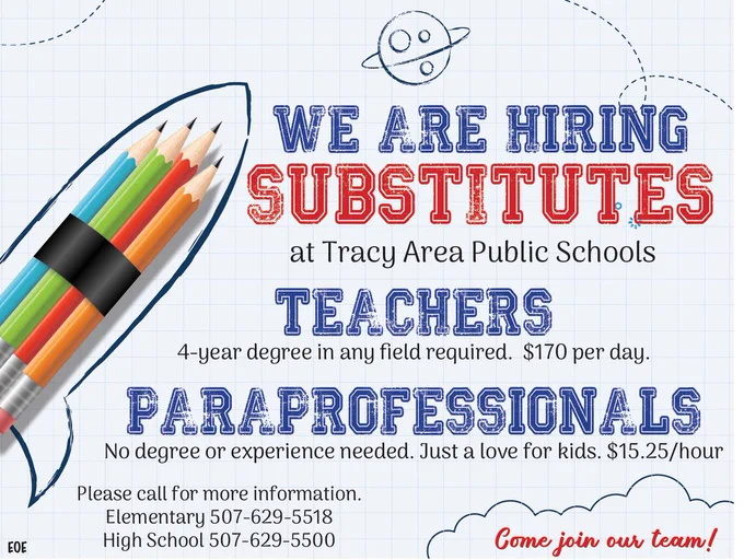 Substitute Teachers Needed