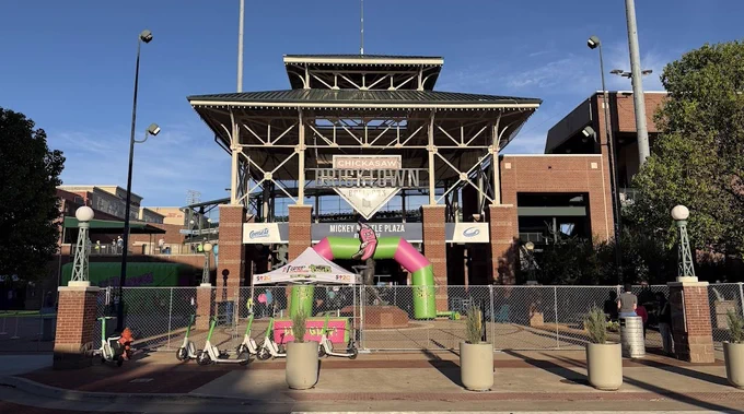 Exterior of the ballpark