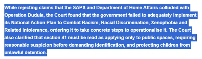 Case: Kopanang Against Xenophobia & Others v Operation Dudula & Others (Case No. 44685/2023)