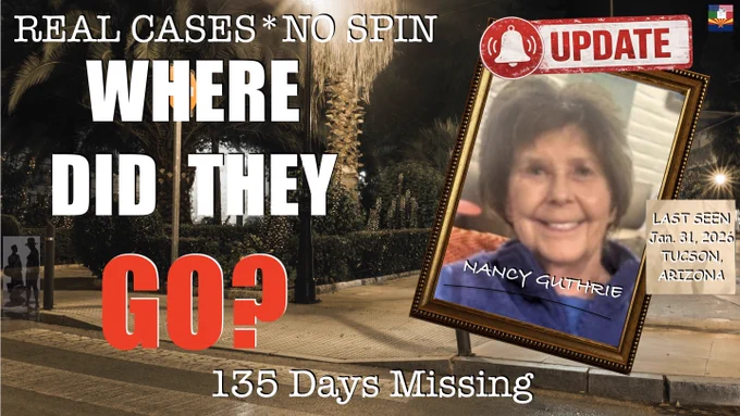 As of June 16, 2026, the latest development in the Nancy Guthrie case involves a search in Sonora, Mexico, based on anonymous tips suggesting she may have been buried in an unmarked grave area. Authorities searched the location but reportedly found no evidence connected to Nancy. The tip remains unverified, no suspect has been publicly identified, and the case remains unsolved as investigators continue to pursue leads.  =================================================
Mike Marraccini GoFundMe Donations:
https://www.gofundme.com/f/stand-by-me-legal-support-needed
=================================================